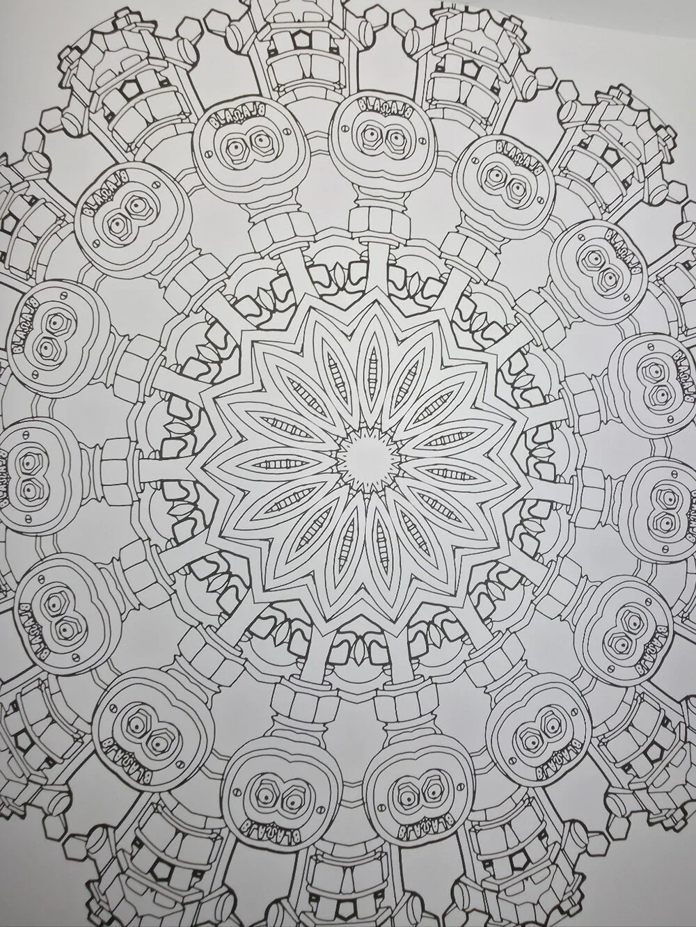 Fantastic Machines Adult Coloring Book #CRA3 - Picture 4 of 6